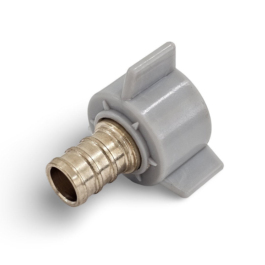 1/2" PEX Crimp x 1/2" NPSM Brass Swivel Adapter (25-Pack)