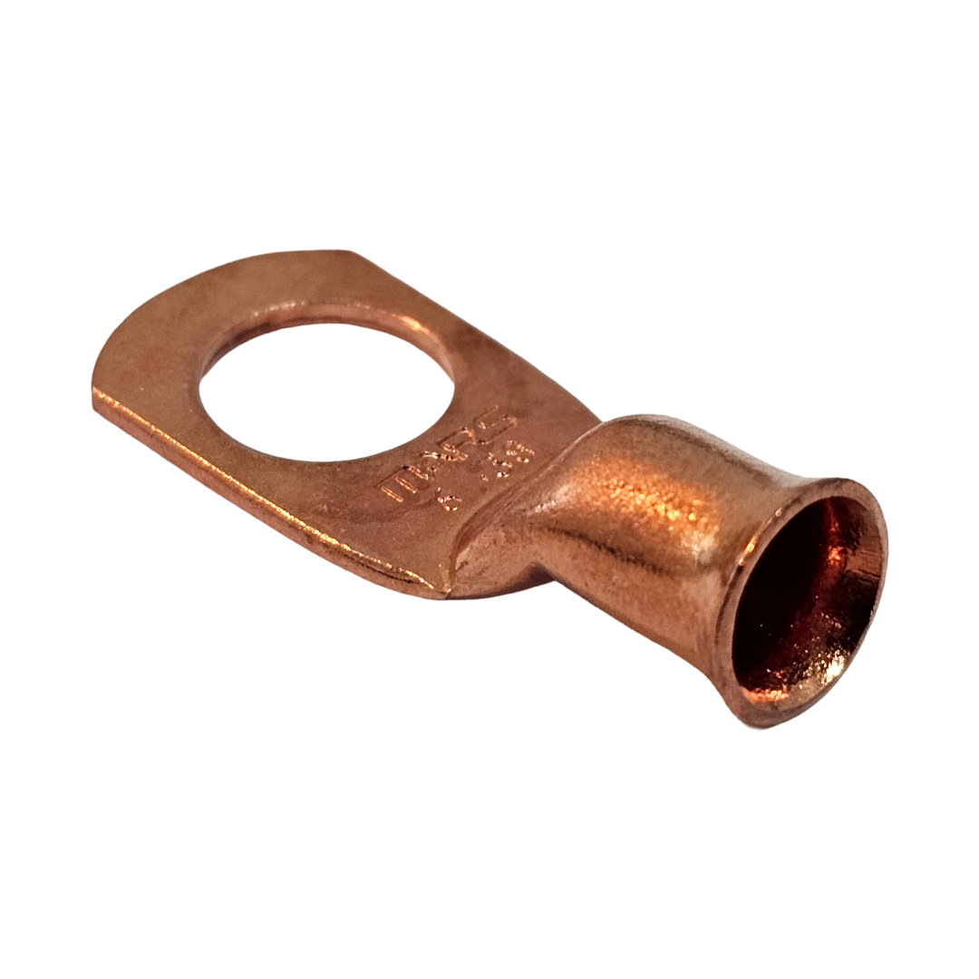 6 - 3/8" Copper Cable Lugs (25-Pack)