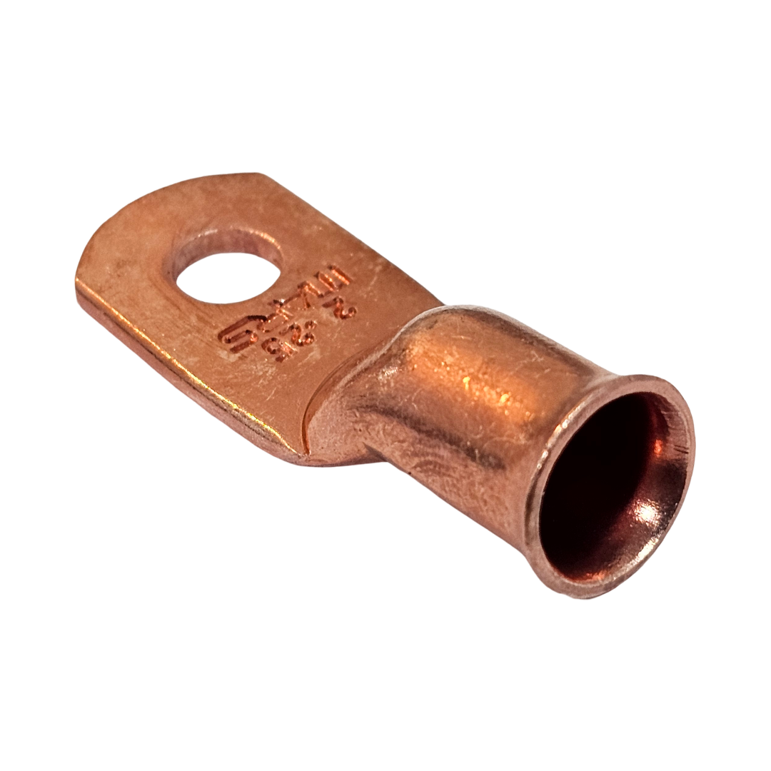 2 - 1/4" Copper Cable Lugs AWG (25-Pack)