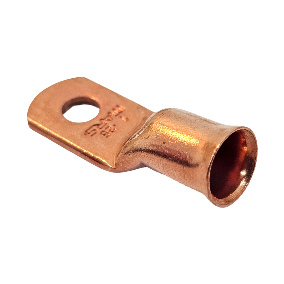 1 - 1/4" Copper Cable Lugs AWG (25-Pack)
