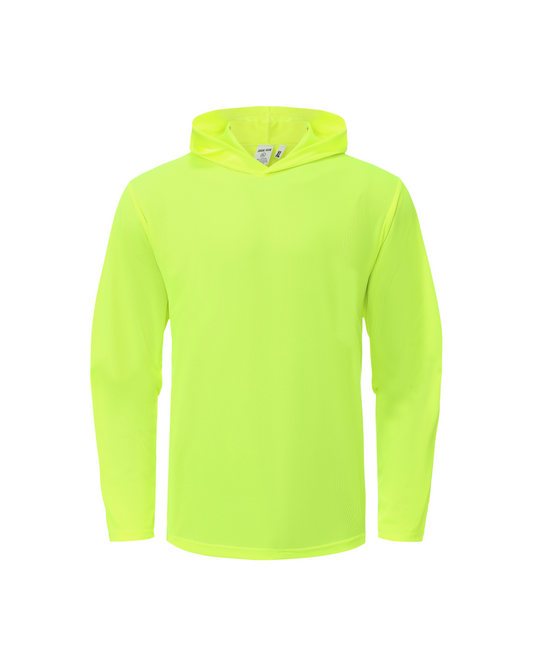 Ideal Club High Visibility Non Reflector Neon Long Sleeve Safety Hoodie [R]