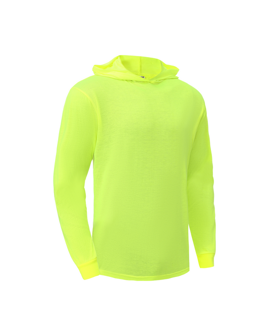 Ideal Club High Visibility Non Reflector Cotton Neon Long Sleeve Safety Hoodie [R]