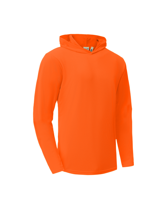 Ideal Club High Visibility Non Reflector Orange Long Sleeve Safety Hoodie [R]