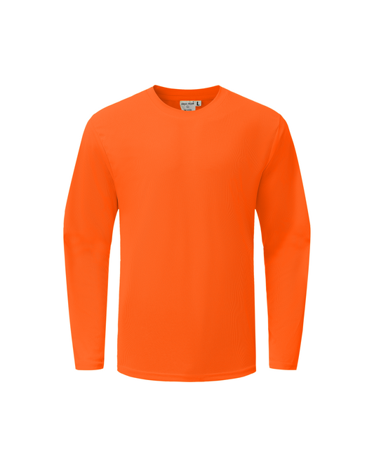 Ideal Club High Visibility Non Reflector Orange Long Sleeve Safety Shirt [R]