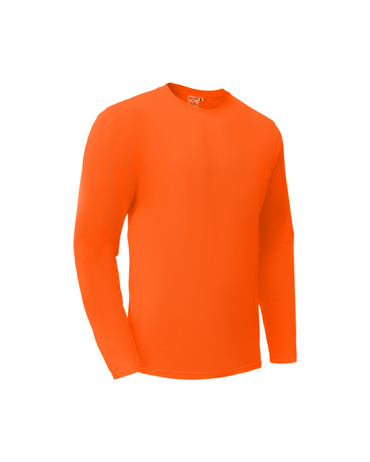Ideal Club High Visibility Non Reflector Orange Long Sleeve Safety Shirt [R]